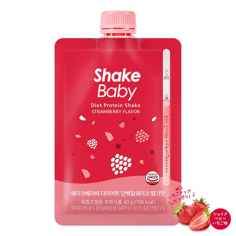 シェイクベビー プロテインシェイク パウチ 40g (イチゴ味30個)