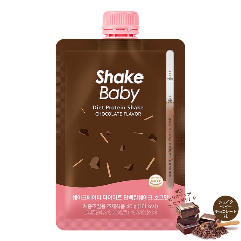 シェイクベビー プロテインシェイク パウチ 40g (チョコ味30個)