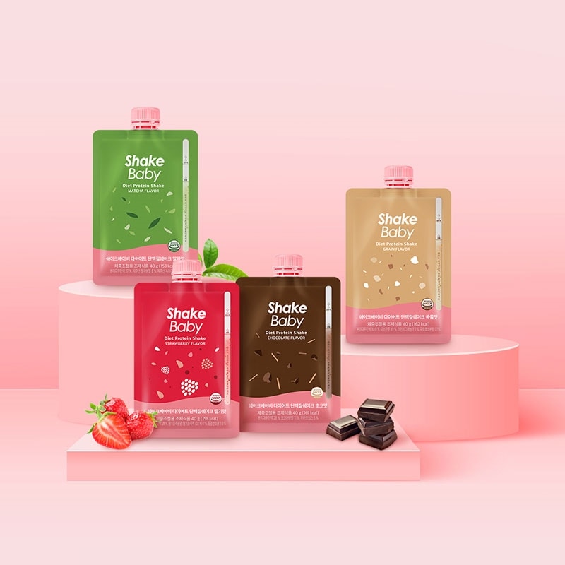 シェイクベビー プロテインシェイク パウチ 40g (チョコ味30個)