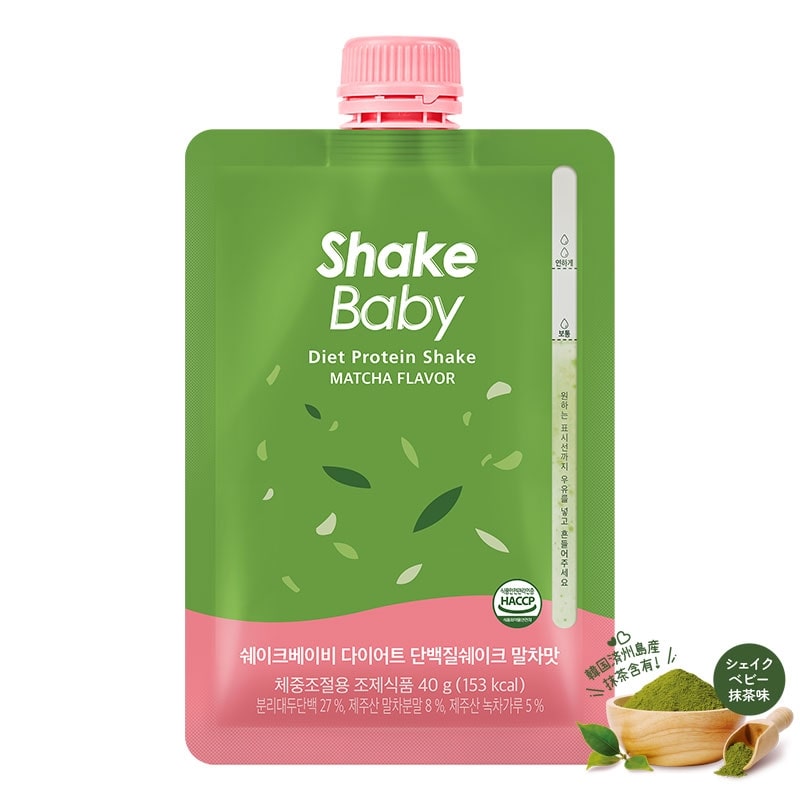 シェイクベビー プロテインシェイク パウチ 40g (抹茶味30個)