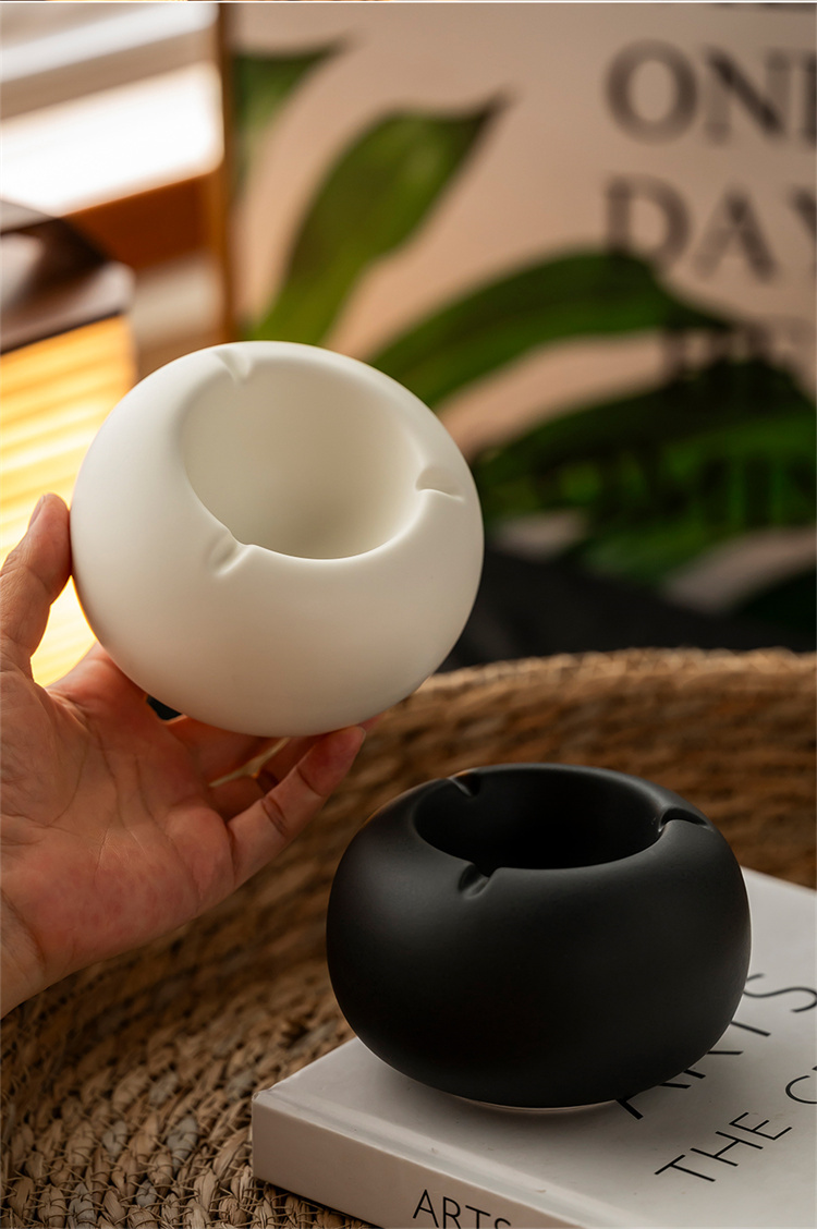 セラミック製 灰皿 ホワイト