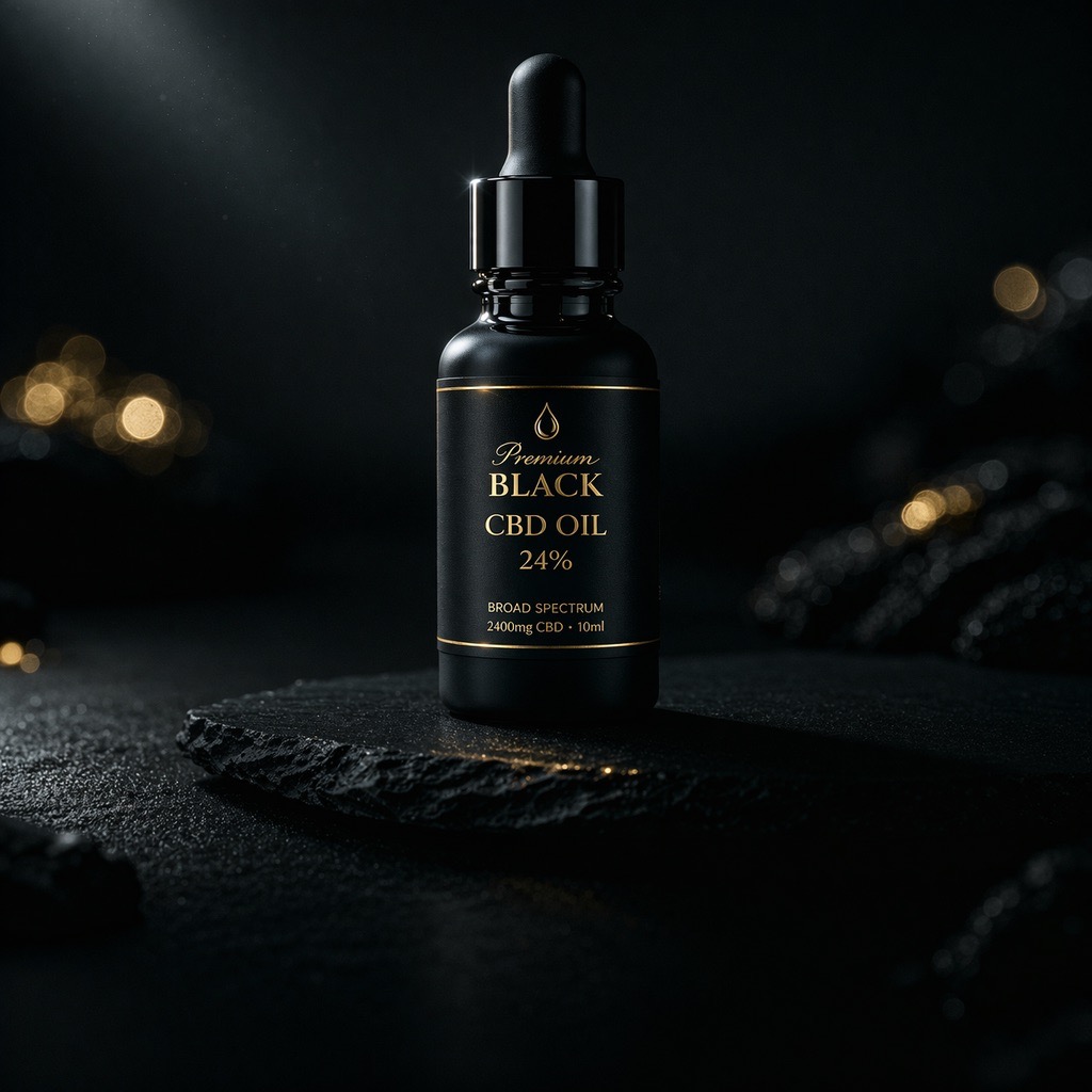 プレミアムブラック CBDオイルドロップ 24% 10ml