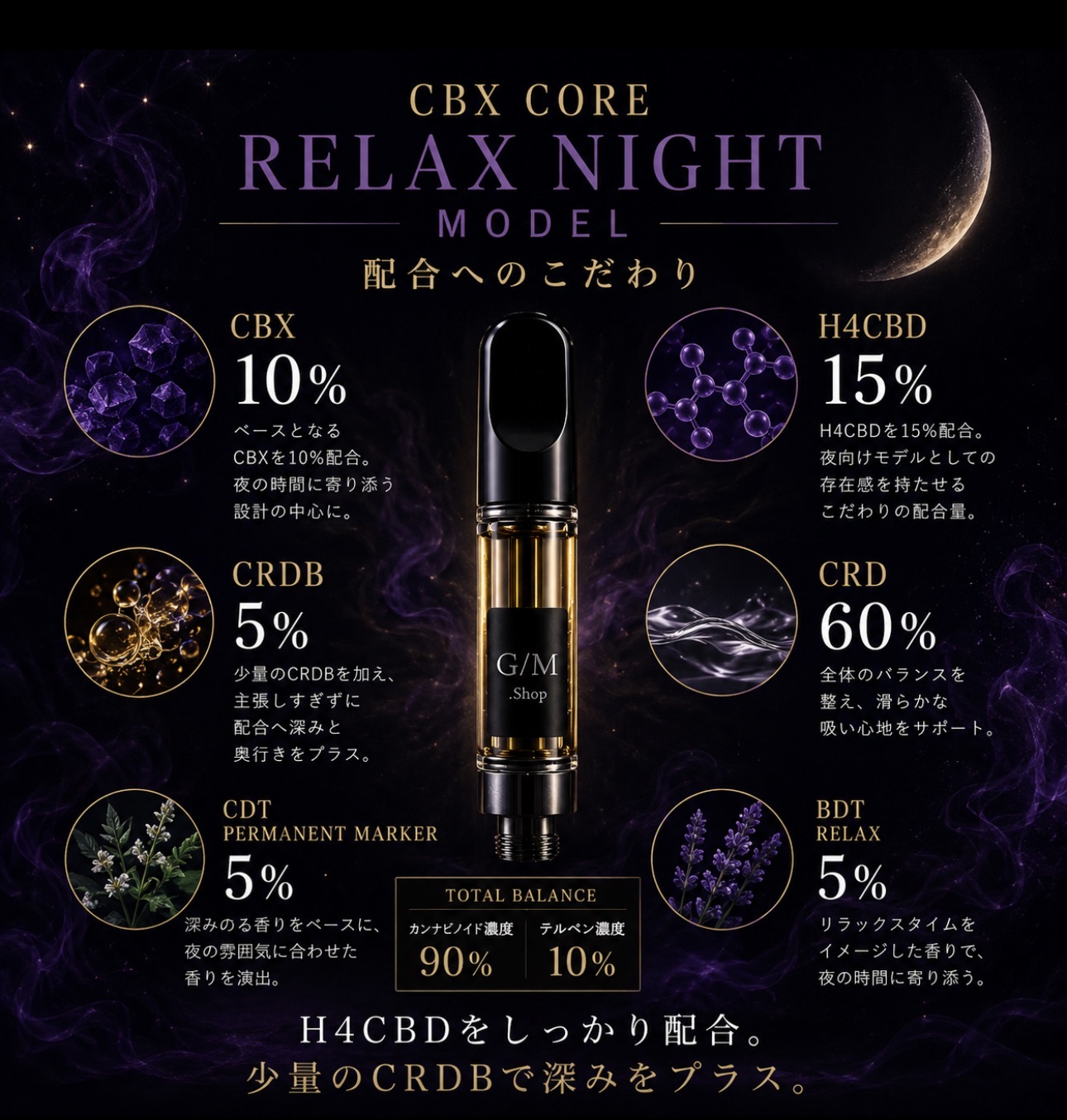 CBX CORE RELAX NIGHT MODEL VAPEリキッド サムネイル 2