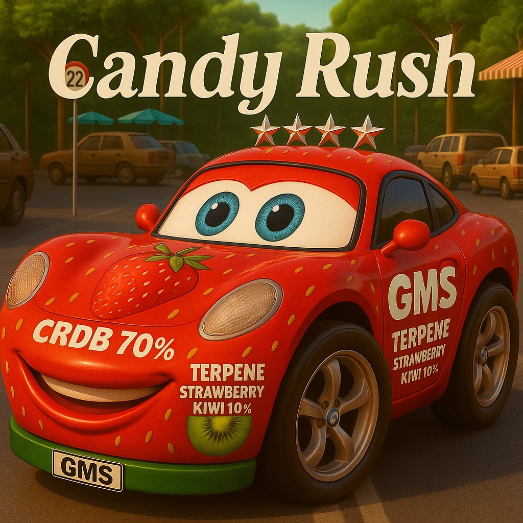 Candy Rush CRDB70% 【Sativa】1ml strawberry kiwi flavor