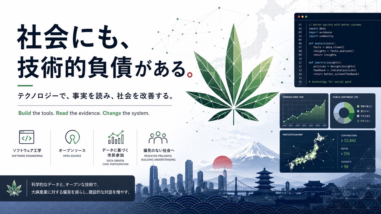 【エンジニアブログ】社会にも、技術的負債がある。